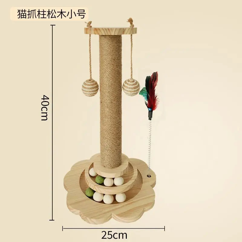 Cat Catching Pole Vertical Cat Catching Board Crawling Self Integrated Cat Catching Stick Grinding Claws Pet Toys Pet Supplies