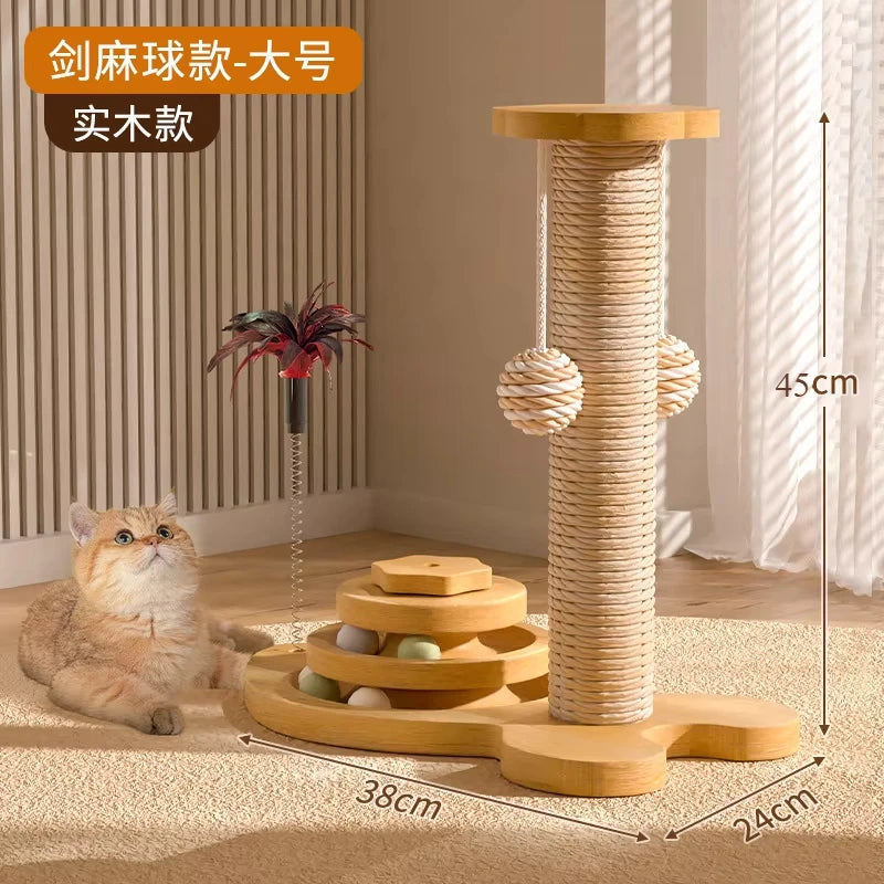 Cat Catching Pole Vertical Cat Catching Board Crawling Self Integrated Cat Catching Stick Grinding Claws Pet Toys Pet Supplies