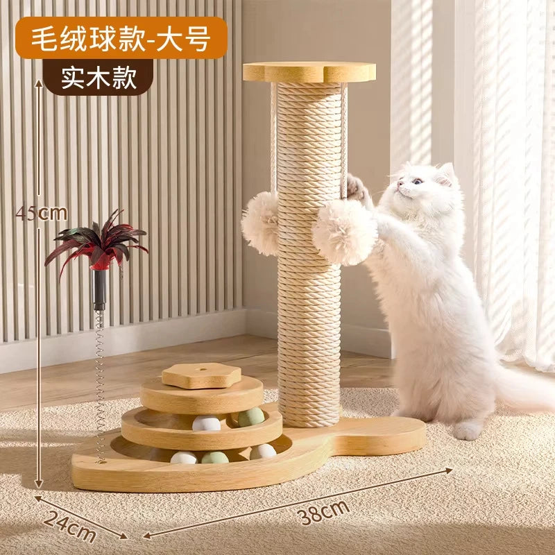 Cat Catching Pole Vertical Cat Catching Board Crawling Self Integrated Cat Catching Stick Grinding Claws Pet Toys Pet Supplies