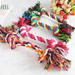 Brinquedo de corda de algodão durável – perfeito para cães pequenos e filhotes!