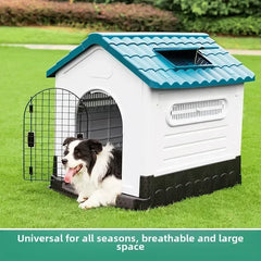 Plastic Kennel Four-season Universal Sunscreen Dog Shed Large, Medium and Small Dogs Outdoor Rainproof Pet Nest with Toilet Dog