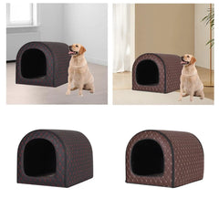 Warm Dog House Thermal Kennel Weatherproof Wearproof Cat Nest Pet Supplies for 3-7kg Pets Small and Medium-sized Pets Kitten