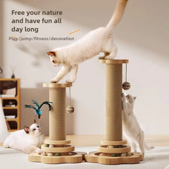 Cat Catching Pole Vertical Cat Catching Board Crawling Self Integrated Cat Catching Stick Grinding Claws Pet Toys Pet Supplies