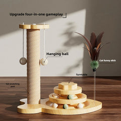 Cat Catching Pole Vertical Cat Catching Board Crawling Self Integrated Cat Catching Stick Grinding Claws Pet Toys Pet Supplies