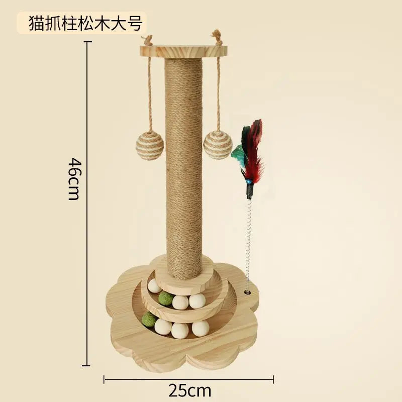 Cat Catching Pole Vertical Cat Catching Board Crawling Self Integrated Cat Catching Stick Grinding Claws Pet Toys Pet Supplies