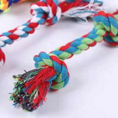 Brinquedo de corda de algodão durável – perfeito para cães pequenos e filhotes!