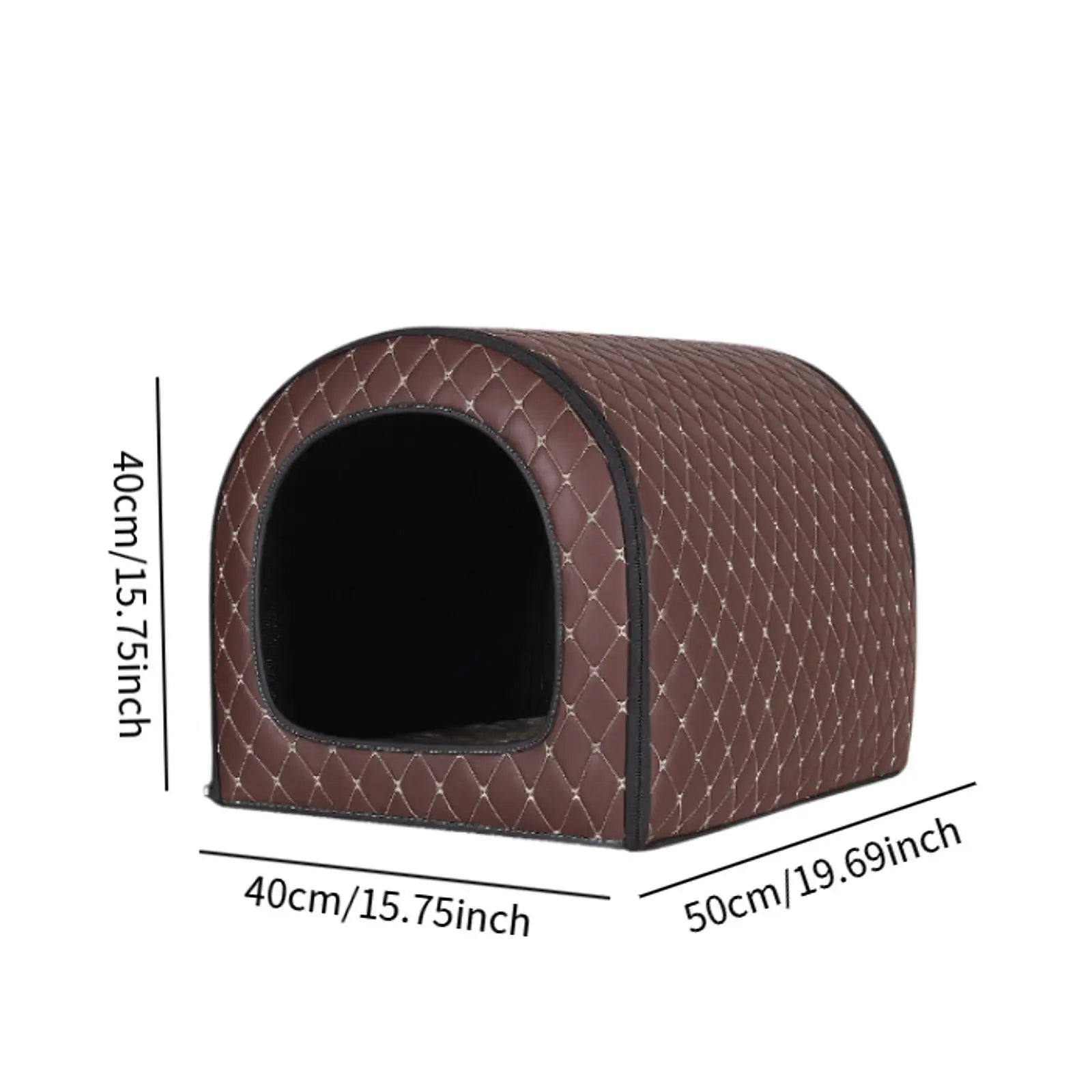 Warm Dog House Thermal Kennel Weatherproof Wearproof Cat Nest Pet Supplies for 3-7kg Pets Small and Medium-sized Pets Kitten
