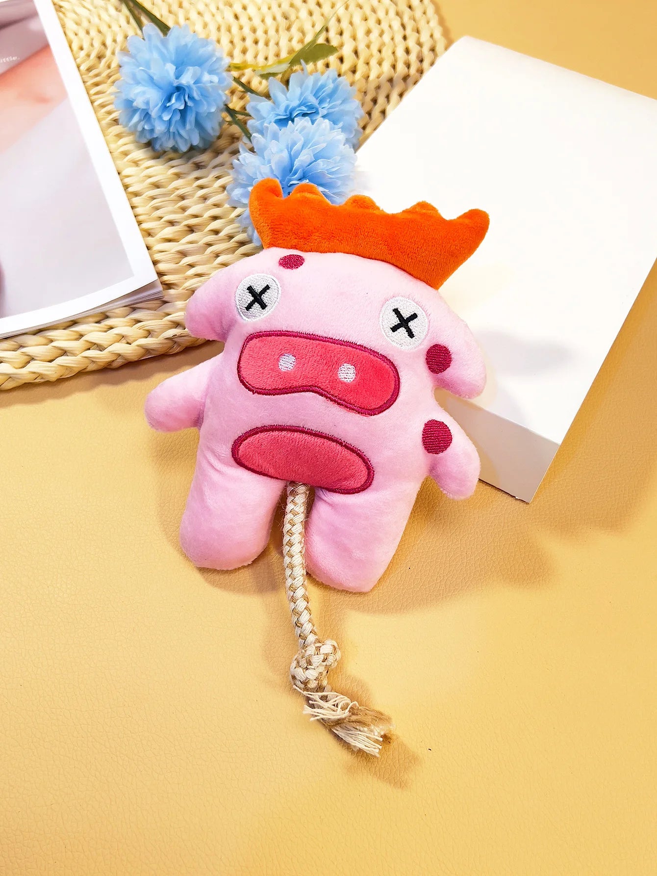 Cat and dog universal cotton rope toy pet grinding teeth gnawing sea monster toy pet play self-hi decompression