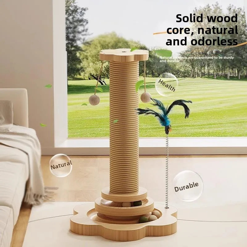 Cat Catching Pole Vertical Cat Catching Board Crawling Self Integrated Cat Catching Stick Grinding Claws Pet Toys Pet Supplies