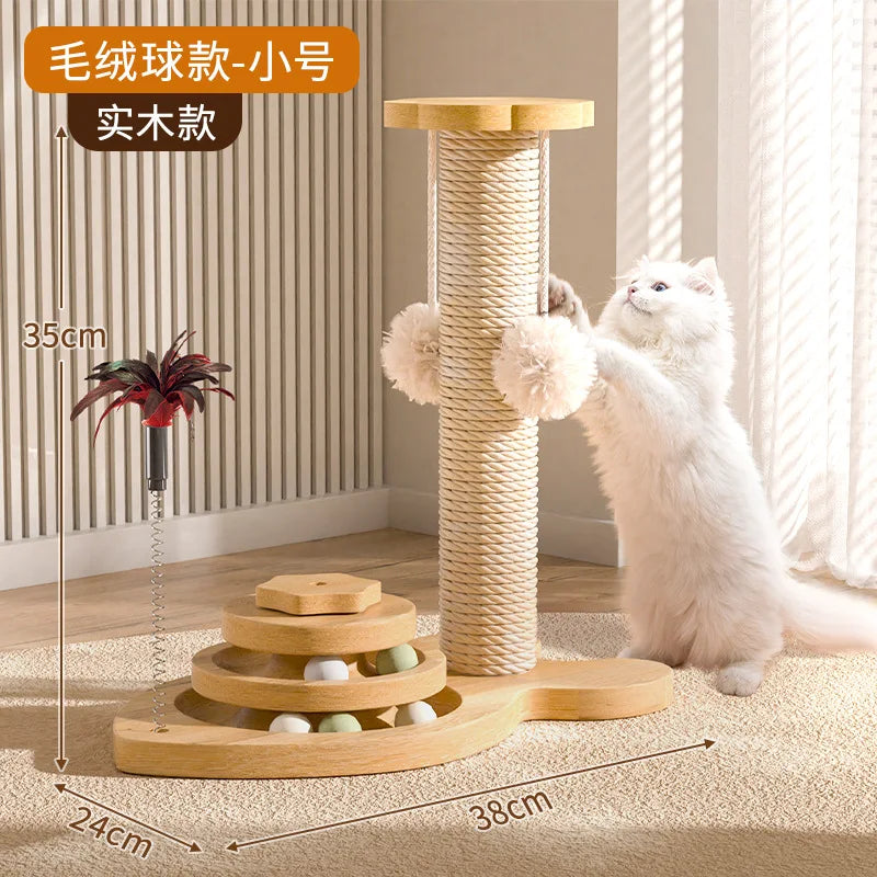 Cat Catching Pole Vertical Cat Catching Board Crawling Self Integrated Cat Catching Stick Grinding Claws Pet Toys Pet Supplies