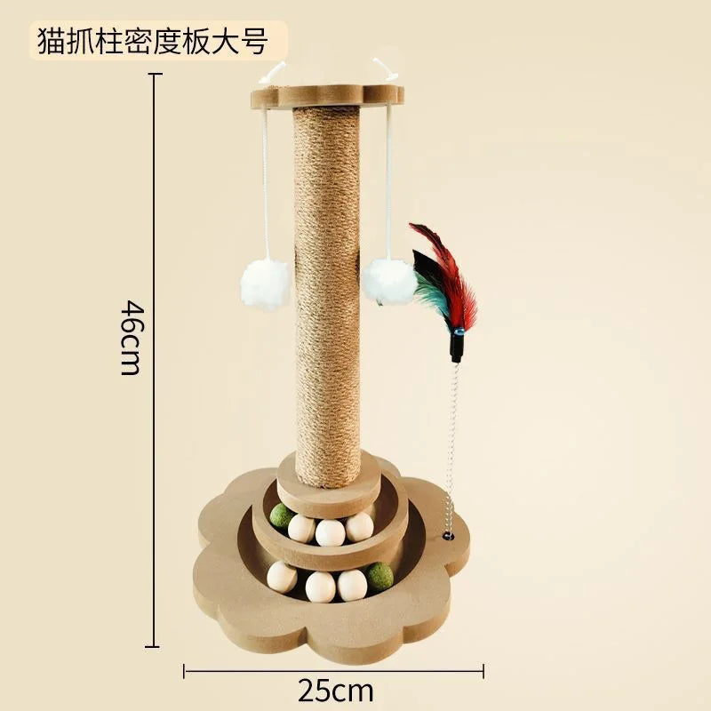 Cat Catching Pole Vertical Cat Catching Board Crawling Self Integrated Cat Catching Stick Grinding Claws Pet Toys Pet Supplies
