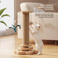 Cat Catching Pole Vertical Cat Catching Board Crawling Self Integrated Cat Catching Stick Grinding Claws Pet Toys Pet Supplies